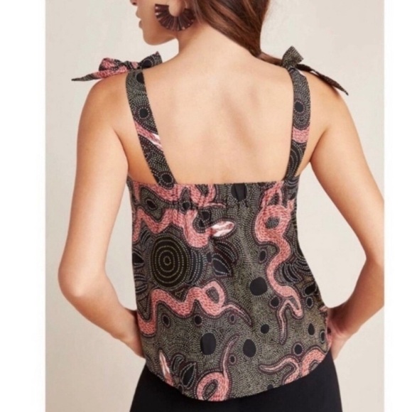 Corey Lynn Calter Anthropologie Ibiza Snake Print Tank Top Sz Small - Picture 2 of 7